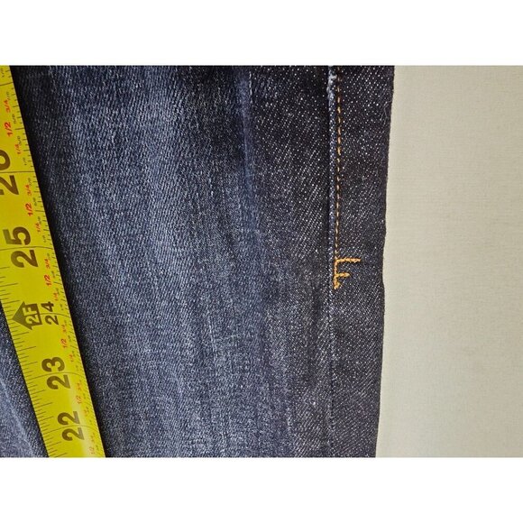 Frame Size 27X26 Womens Blue Le Crop Mini Boot Blue Denim Embroidered Logo Jeans - Picture 10 of 14